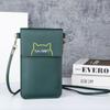 Nova bolsa para celular feminina, estilo coreano, moderna, pequena bolsa, mini bolsa de moedas de grande capacidade, multifuncional, bolsa pequena transversal