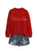 Gentileza é grátis Amazon eBay site independente moletom casual confortável feminino gola redonda manga longa para comércio exterior
