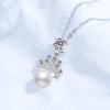 Collar de plata esterlina S925 transfronterizo Europa y América collar de moissanita para mujer colgante de perla de agua dulce natural fábrica en stock venta al por mayor