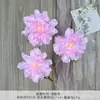 Ramo de Flores Artificiales de Peonía e Hibisco, Flores de Seda Hechas a Mano para Decoración de Bodas y Arreglos de Paisaje