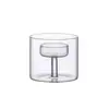 Castiçal Pequeno Casual Copo de Vela de Vidro Ornamentos Decorações Sala Modelo Restaurante Ocidental Adereços Românticos Jantar à Luz de Velas