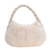Bolso de Mano Peludo de Diseño Nicho para Mujer 2023 Nuevo Bolso de Hombro de Felpa Versátil Bolso de Axila Trenzado
