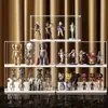 Soporte de Exhibición y Almacenamiento para Cajas Sorpresa de Figuras, Vitrina para Muñecas Pop Mart, Gabinete de Exhibición Acrílico de Alta Transparencia para Figuras de Lego