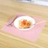 Nuevo Tapete de Barra Tapete para Bebé Tapete Cuadrado Tapete Aislante de Calor Tapete de Silicona para Mesa de Comida Occidental Limpieza Fácil Plato de Hueso Tapete para Ratón