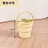 Cubo Plegable Portátil para Pesca Cubo de Pie para el Hogar Cubo para Lavar el Coche en Viaje Cubo de Plástico Espeso Portátil para Agua al Aire Libre