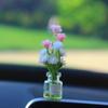 Adornos para Coche con Flores Artificiales Frescas Transfronterizos Florero de Celebridad de Internet Flores Interior del Coche Accesorios para Coche Decoraciones de la Consola Central