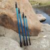 Caña de red de copia de aleación de aluminio al por mayor caña de aleación de aluminio azul caña de red de copia audaz accesorios de equipo de pesca