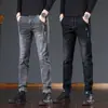 Jeans Ajustados Rectos de Marca de Moda para Hombre, Todas las Estaciones, Nueva Colección Primavera-Verano 2025