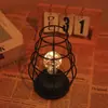 Luz Nórdica Lujo Hierro Arte Copa de Vino Luz Nocturna Lámpara Decorativa Lámpara de Mesa Lámpara de Mesa de Bar Adorno Dormitorio Mesita de Noche Luz Ambiental