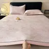 Conjunto de Lençol com Manta Refrescante de Seda Gelada Jacquard, Conjunto de Três Peças para Verão com Ar Condicionado, Manta Macia Refrescante para Cama, Lavável à Máquina