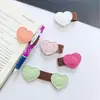 Marcadores de Libro Magnéticos de Cuero Transfronterizos, Marcadores Magnéticos Modernos, Clips Magnéticos para Páginas de Libro de Cuero PU, Marcadores en Forma de Corazón