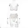 Superventas en Europa y América Amazon Cómodo Suave Encaje Transparente Lencería Conjunto de Tres Piezas En Stock