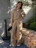 2026 Moda Feminina Europeia e Americana da Amazon Novo Conjunto de Outono e Inverno Primavera Feminino Botões Largos Moda Casual Conjunto de Duas Peças
