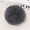 Produção de Chaveiros de Bola de Pelo para Carro, Pingentes para Bolsas Femininas, Bolas de Pelo Falso de Coelho de Pelúcia, Pingentes de Chaveiro, Acessórios para Roupas e Sapatos