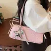 Bolso tipo lazo estilo coreano para mujer, tendencia primavera 2026, nuevo bolso de hombro cruzado, bolso de mano de moda estilo ins con lunares