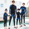 Traje Familiar Padre-Hijo Traje de Buceo Familia de Cuatro Traje de Medusa Adelgazante Snorkel Manga Larga Traje de Surfista Pareja Traje de Baño Madre e Hija