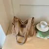 Bolso de tela artístico vintage transfronterizo 2026, gran capacidad, correa ancha para el hombro, bolso cruzado de mujer moderno y sencillo