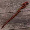 Área Turística Souvenir Antiguo Hecho a Mano Sándalo Rojo Pasador Estilo Chino Madera Broche de Madera para el Cabello para Mujeres
