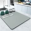 Conjunto Minimalista de Tigela e Prato para Mesa de Jantar, Tapete Isolante de Calor, Tapete de Mesa Absorvente de Água de Terra de Diatomáceas para Bancada, Tapete Drenante para Cozinha