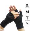 Luvas de Dedo com Fibra de Cobre Meio Dedo de Pressão Confortáveis Respiráveis Íons de Cobre Silicone Ciclismo ao Ar Livre Exercício