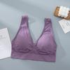 Ropa interior de madre sujetador de mujer inalámbrico para mediana edad y ancianas deportivo talla grande push up chaleco de algodón puro sujetador fino de verano