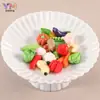 Serie de Verduras Juguetes de Comida Pegamento de Crema Casero para Fundas de Teléfono Llaveros Accesorios para el Cabello Materiales Accesorios de Resina Collar Creativo