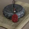 Pingente de Zodíaco Areia Dourada Roxa Cinábrio Pingente de Chaveiro Esculpido em Duas Faces Ano Animal Signo do Zodíaco Boi Item Auspicioso Vestível