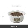 Nuevo Calentador de Té Caliente Flor Tetera Vela Calentador de Té Base de Cerámica Calentador Hotel Restaurante Naranja Tostada Té Caliente
