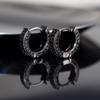 Brincos de Argola Cheios de Diamante Transfronteiriços Clássicos Europeus e Americanos Hip-hop para Homens e Mulheres Brincos de Círculo de Personalidade Universal para Mulheres