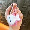 Llavero de máquina de pan para animales pequeños creativos, lindo juguete de gato de dibujos animados, colgante para bolso de niña, regalo pequeño al por mayor