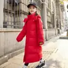 Jaqueta de Penas Infantil para Meninos e Meninas Longa Comprimento do Joelho 2024 Nova Roupa Infantil Média e Grande Jaqueta Grossa de Inverno para Meninas Bebê