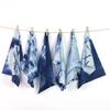 Piezas de Tela Batik Tie Dye Teñido Azul Parche de Retazos Hecho a Mano diy Wenchuang Huanchuang Tela para Tareas Algodón Puro Se Puede Comprar