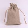 Bolsa de lino con cordón, bolsa de regalo de lino, bolsa de lino de almacenamiento a prueba de polvo personalizada, logotipo personalizado