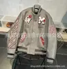 Moda Estilo Japonés Moderno Americano Chaqueta Gruesa de Lana para Hombre Holgada Casual Baseball Bomber Chaqueta Elegante