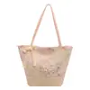 Bolsa Grande Estilo Vacaciones para Mujer 2026 Verano Nueva Moda Versátil para Viajes y Uso Diario Bolso de Paja Bolso de Hombro Venta al por Mayor Bolsa para Mujer