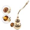 Pote de Narguilé Legal Cobre de Dupla Finalidade Portátil Cachimbo de Água Pote Grande e Pequeno Tabaco Seco Piteira Curva Filtro de Narguilé