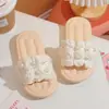 Pantuflas de Perlas para Niños Niñas Verano Interiores y Exteriores Antideslizantes Baño Dibujos Animados Lindos Antideslizantes Baño Sandalias Niñas Pantuflas