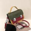 Bolso Pequeño Exterior Super Caliente Individual para Mujer Primavera y Verano 2025 Nueva Moda Color de Contraste Nicho Bolso Cruzado Portátil Mini Bolso Cambridge