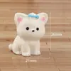Micro-Paisaje Artificial Lindo Cachorro Babero Adornos de Escritorio para el Hogar Accesorios Creativos para Coche Artesanía de Resina Adornos Pequeños