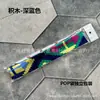 Bolsa Pop Empaquetada Individualmente con Asa Larga, Envuelto con Pañuelo de Seda, Pañuelo Pequeño de Satén Estampado, Cinta, Cinta de Regalo