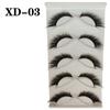 Novo Estilo Transfronteiriço Haste Preta Estilo Raposa Voadora Diagonal Look Mestiço Tailandês Cílios Postiços Olhos Encantadores Semelhantes aos de Raposa Peça Única