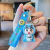Chaveiro Desenho Animado Fofo e Divertido Boneca de Borracha Macia Bolsa Carro Pingente Boneco Shin-Chan Pequeno Presente para Casal Atacado
