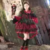 Vestido de Princesa Lolita para Niña, Vestido de Cumpleaños Estilo Gótico para Niña Pequeña, Disfraz de Cosplay de Vampiro de Halloween para Niños