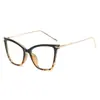 Armação de Óculos Grande Armação Transfronteiriça Novo Retro Olho de Gato Óculos Planos Femininos Moda Metal Anti-Luz Azul Óculos para Mulheres