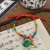 2026 Festival do Barco-Dragão Pulseira de Corda Colorida Bênção Feita à Mão para Adultos, Crianças e Bebês, Pulseira de Sachê de Zongzi, Corda Vermelha, Novo
