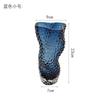 Vaso de vidro transparente em formato de gota d'água, irregular, flexível, com impressão nórdica, decoração criativa para arranjo de flores na sala de estar, design dinamarquês