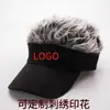 Gorra de Béisbol con Peluca Nueva Hip-Hop Divertida Todo en Uno Visera de Pico para Exteriores Estilo Caliente Transfronterizo Sudeste Asiático Versátil