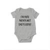 Ropa de bebé para niño de verano, fina, gris, mameluco de manga corta para sublimación, impresión DIY, más vendido transfronterizo de Amazon