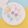 Chupete de Dibujos Animados Oveja Pequeña Accesorios de Resina Pegamento de Crema Pasador DIY Adorno para el Cabello Colgante para Taza de Agua Llavero Decoración