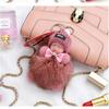 Bola de Pelo de Zorro Bebé Durmiendo Colgante Lindo Accesorio para Bolso Llavero Lindo y de Moda Venta Caliente Transfronteriza